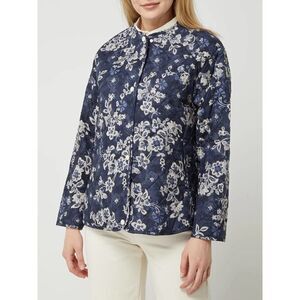 Mango quilted jacket in blue floral